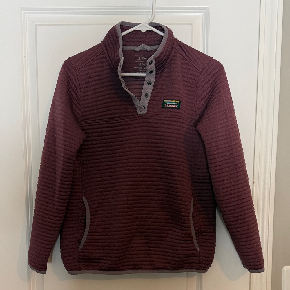 L.L. Bean Women’s Maroon Crewneck Sweater